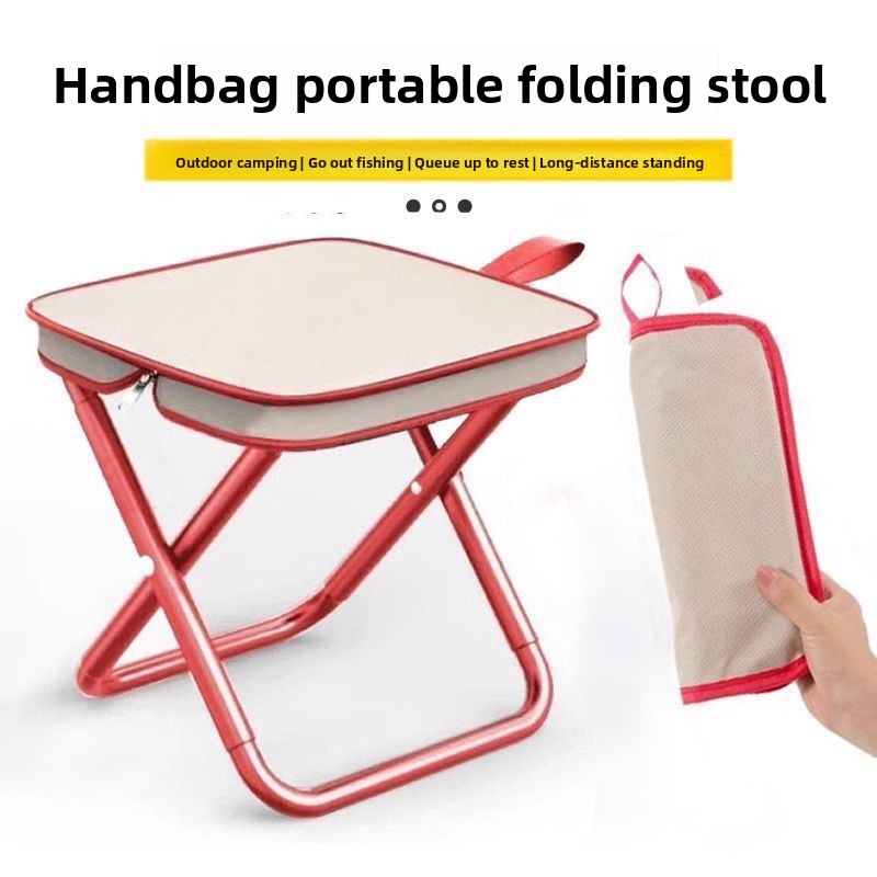 Woodworking Outdoor Furniture - Mini Faltbarer Outdoor-Hocker Tragbarer Klappstuhl Kompakter