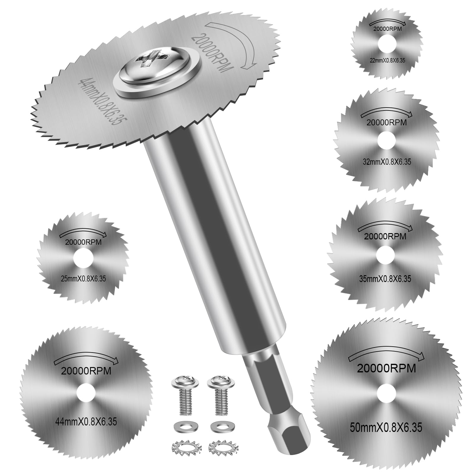 Woodworking Rasp - Schneidrad für Bohrmaschine, Rotationswerkzeug-Schneidscheiben mit Stahlsägeblättern,
