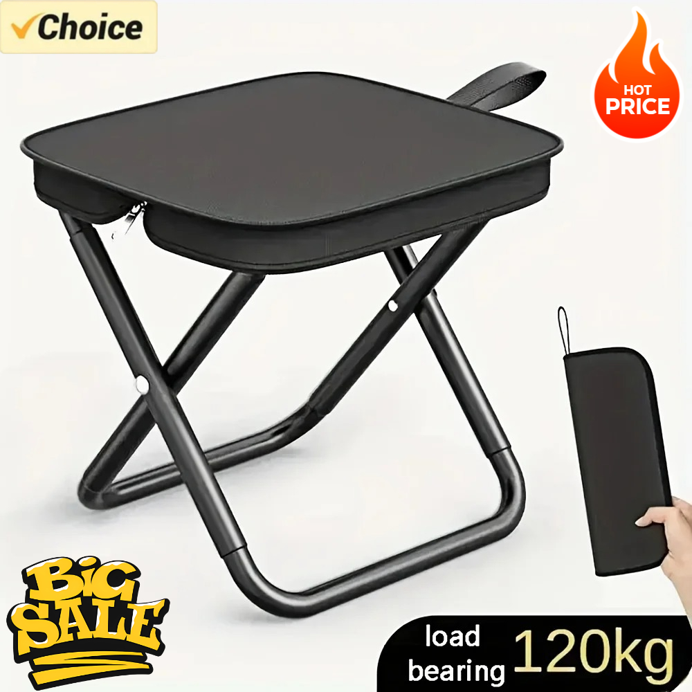 Woodworking Outdoor Furniture - Tragbarer Klapphocker Leichter Campingstuhl Faltbarer Sitz