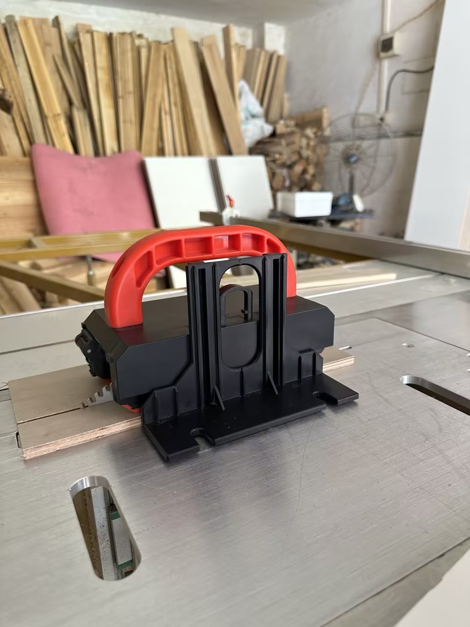 Woodworking Bandsaw - Tischkreissägen-Schubblock, verstellbarer Holzbearbeitungszubehör-Schieber, sicher und stabil
