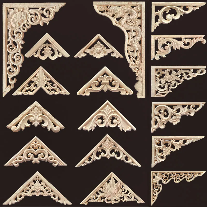 Woodworking Joints - Holz-Eckverbindungs-Onlay-Applikation, Holzaufkleber für Möbel, Heimdekoration, luxuriöse,