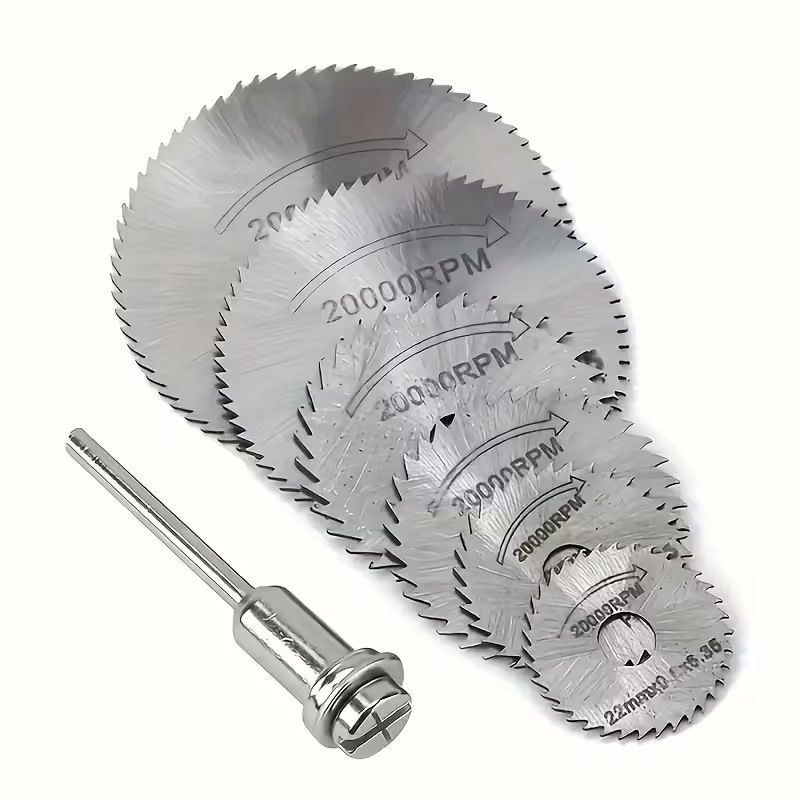 Woodworking Rasp - 1 Set Mini-Kreissägeblatt, HSS-Schneidscheibe, rotierendes Bohrwerkzeug,