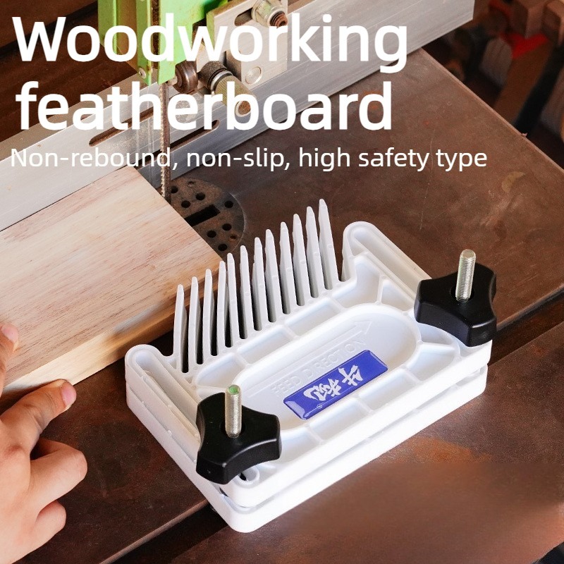 Woodworking Kickback - Anti-Rückstoß-Holzbearbeitungs-Schubblock Sicherheits-Schiebeblock für Frästische, Tischkreissägen, Bandsägen,