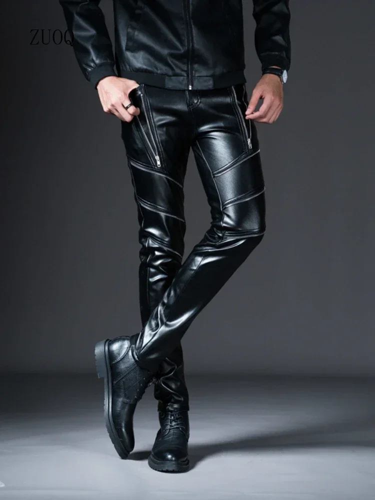 Woodworking Brand - Neue Winter Herren Skinny Biker Leder