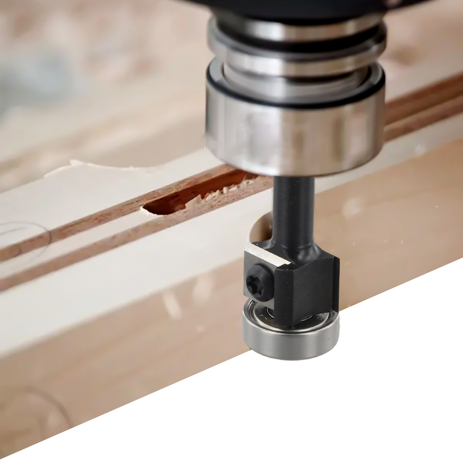 Woodworking Kickback - Fräser aus massivem gehärtetem Stahl mit