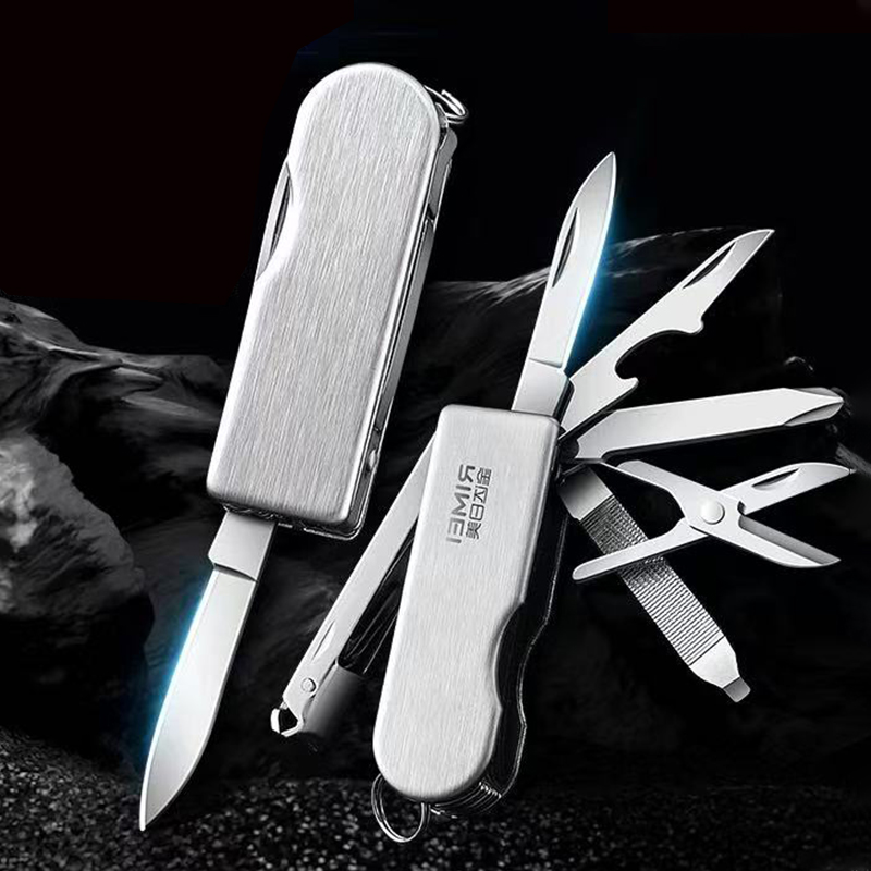 Woodworking Gift Ideas - Kleines Mehrklingen-Taschenmesser, feststehendes Allzweckmesser für Rücklandreisen,