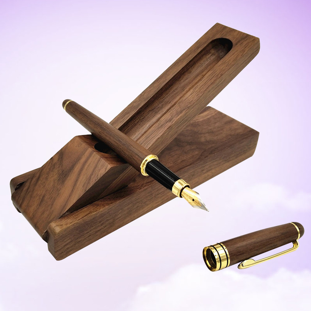 Woodworking Teacher - Stilvoller Füllfederhalter aus Holz mit passender