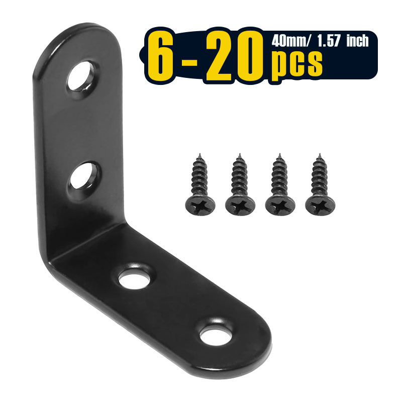 6–20 Stück schwarze Eckstrebe  – Woodworking Joints Bewertung und Preis