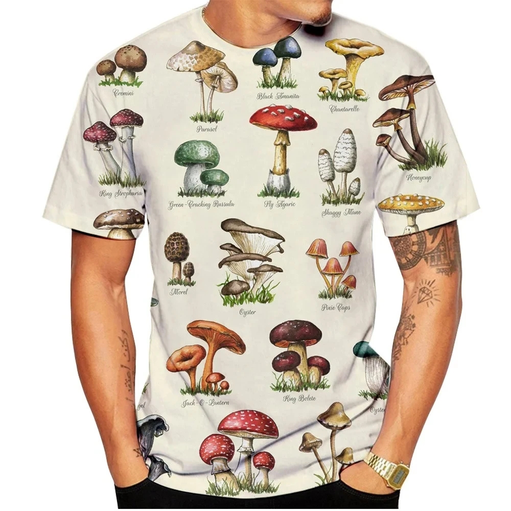 Männer T-Shirt Retro Pilz T-Sh – Woodworking Brand Bewertung und Preis