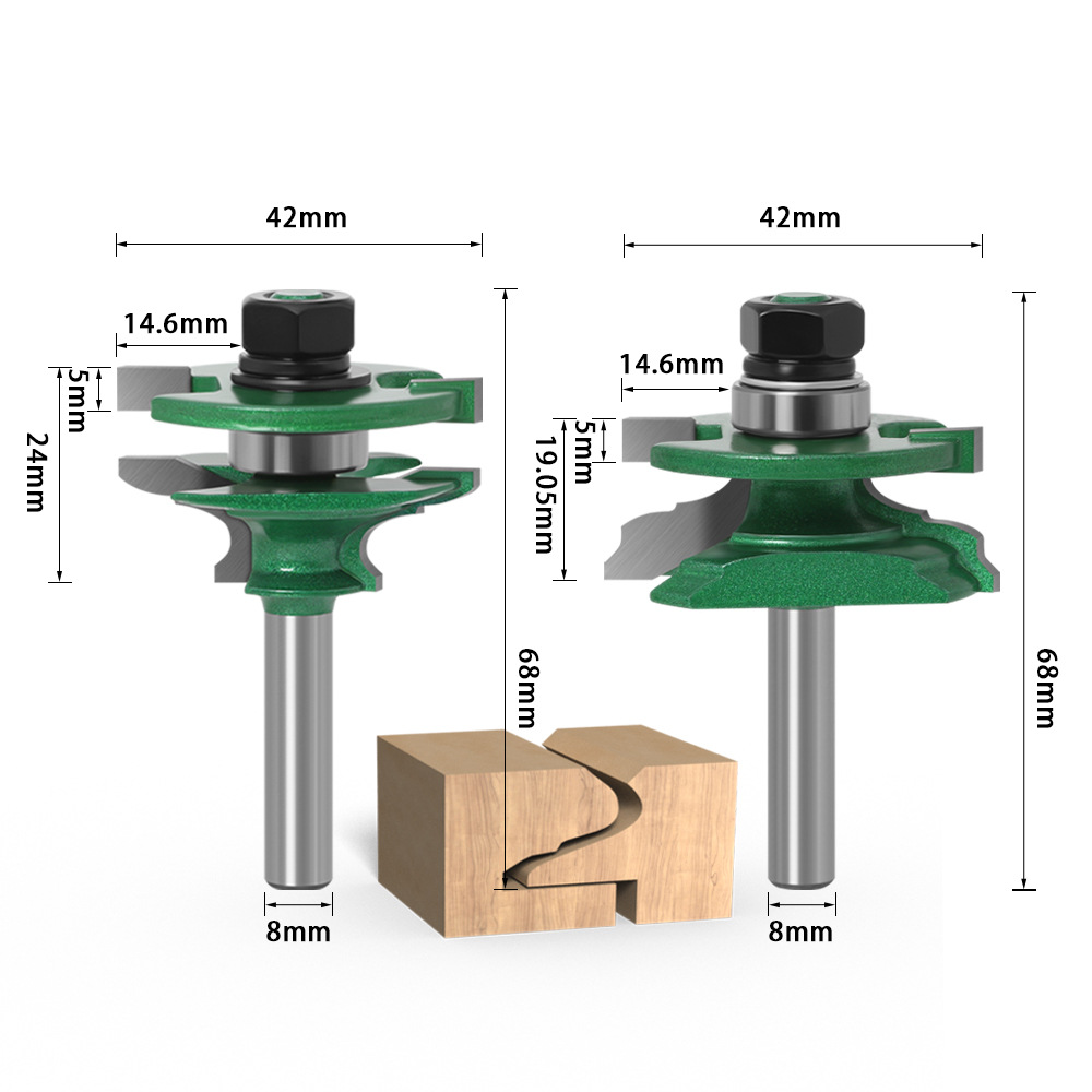 2-teiliges Holzrahmen-Fräser-S – Woodworking Joints Bewertung und Preis