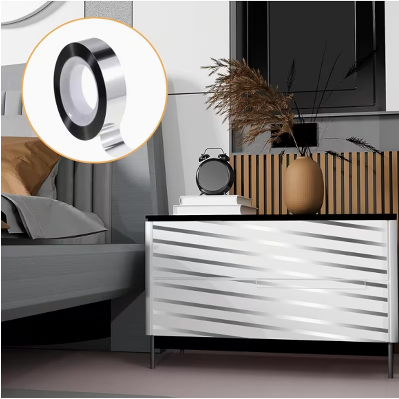 Metallic-Silber-Spiegelband –  – Woodworking Tv Bewertung und Preis