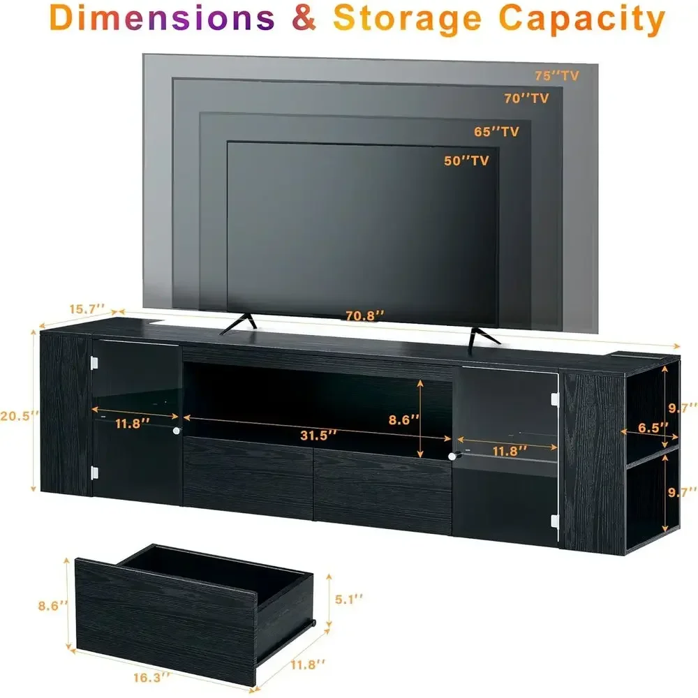 LED-beleuchteter 75-Zoll-TV-St – Woodworking Tv Bewertung und Preis